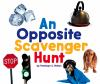 Book cover for "An opposite scavenger hunt".