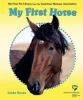 Book cover for "My first horse".