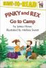 Book cover for "Pinky and Rex go to camp".